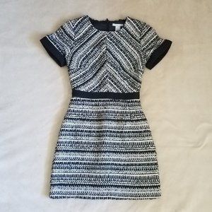 H&M Metallic Tweed Dress with Pockets